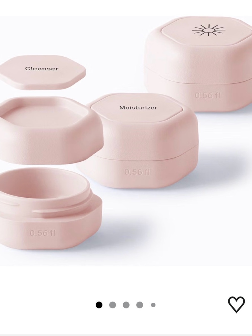 CADENCE small Travel Skincare Jar Set - Moisturizer & Cleanser